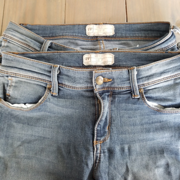 Free People 2 pairs of skinny jeans size 27 - Picture 2 of 13
